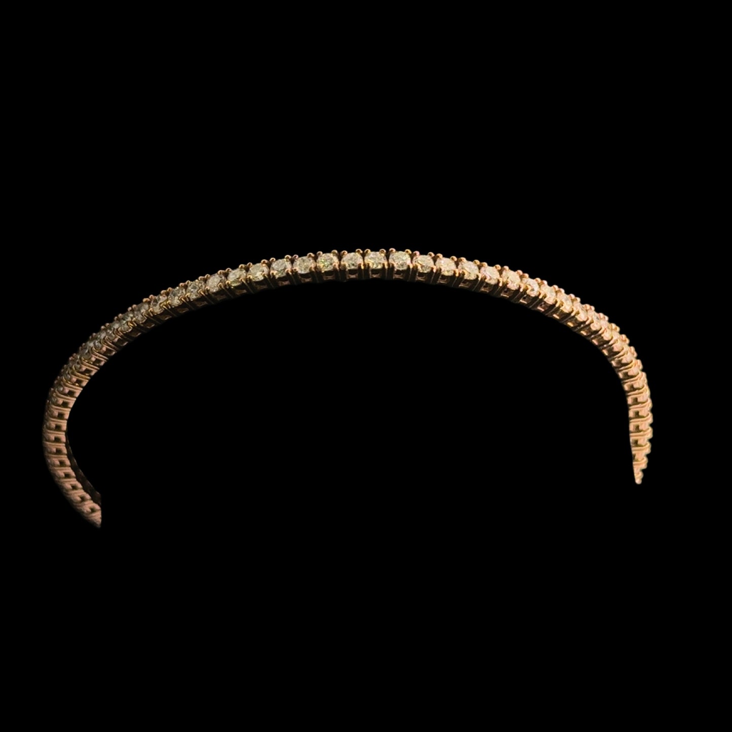 Rose Gold Tennis Bracelet 2.46CT 6.5GR 2.3MM 14K 7"