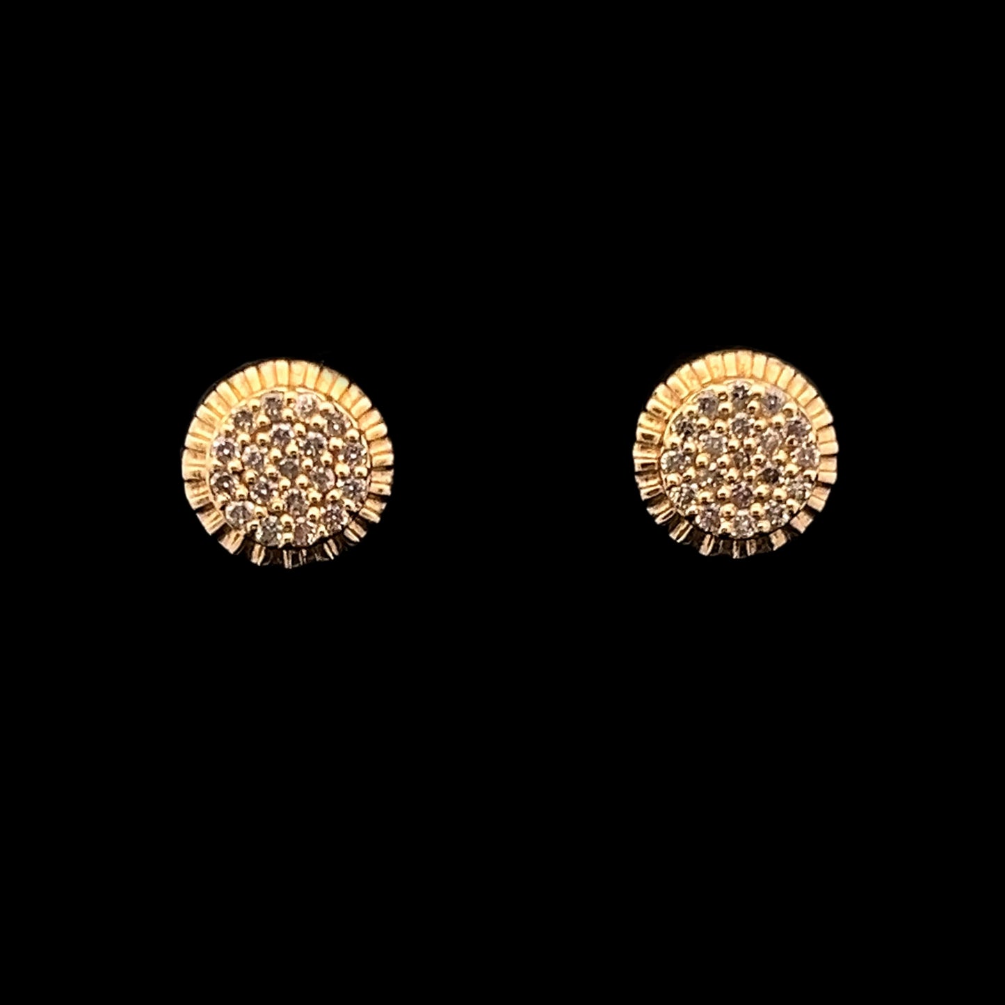 ARETES FLOR SMALL 0.50CT 1.4GR 10K 0.5CM