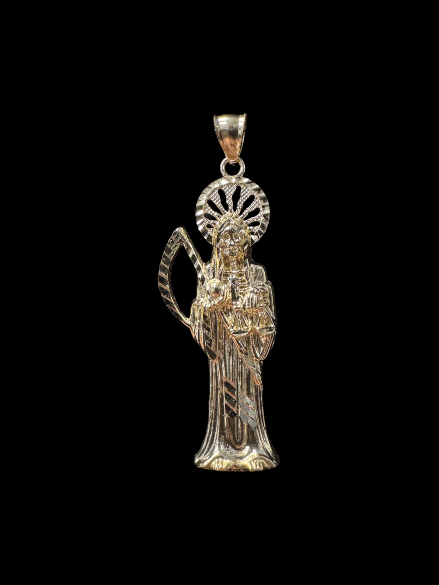 PENDANT BIG SANTA MUERTE 4.3GR 14K