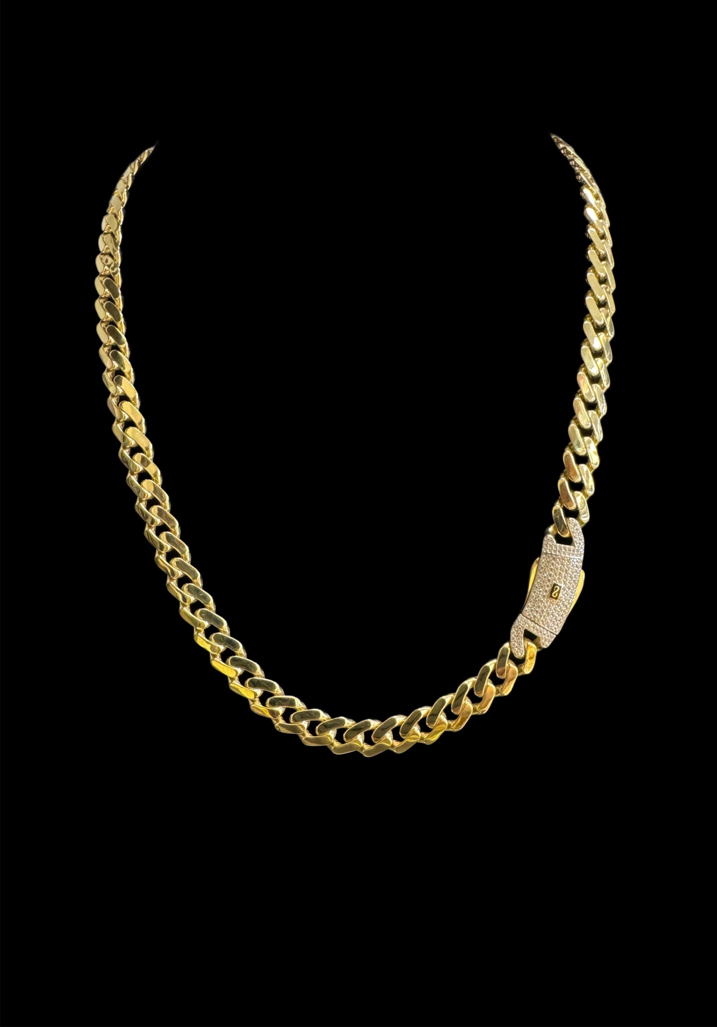 14K GOLD MONACI CHAIN (16.2GR 7.6MM 18")