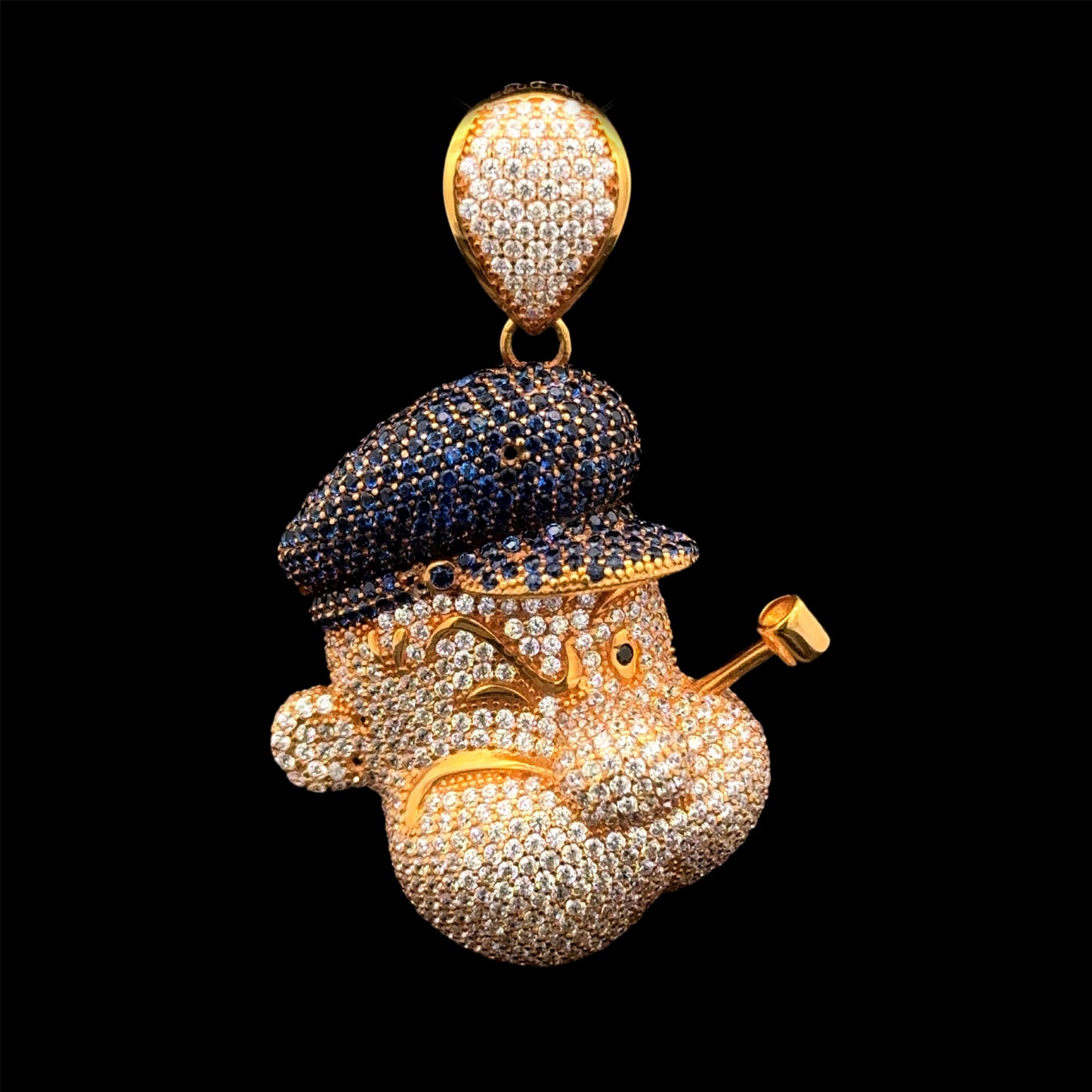 Yellow Gold Popeye Pendant 10GR 14K