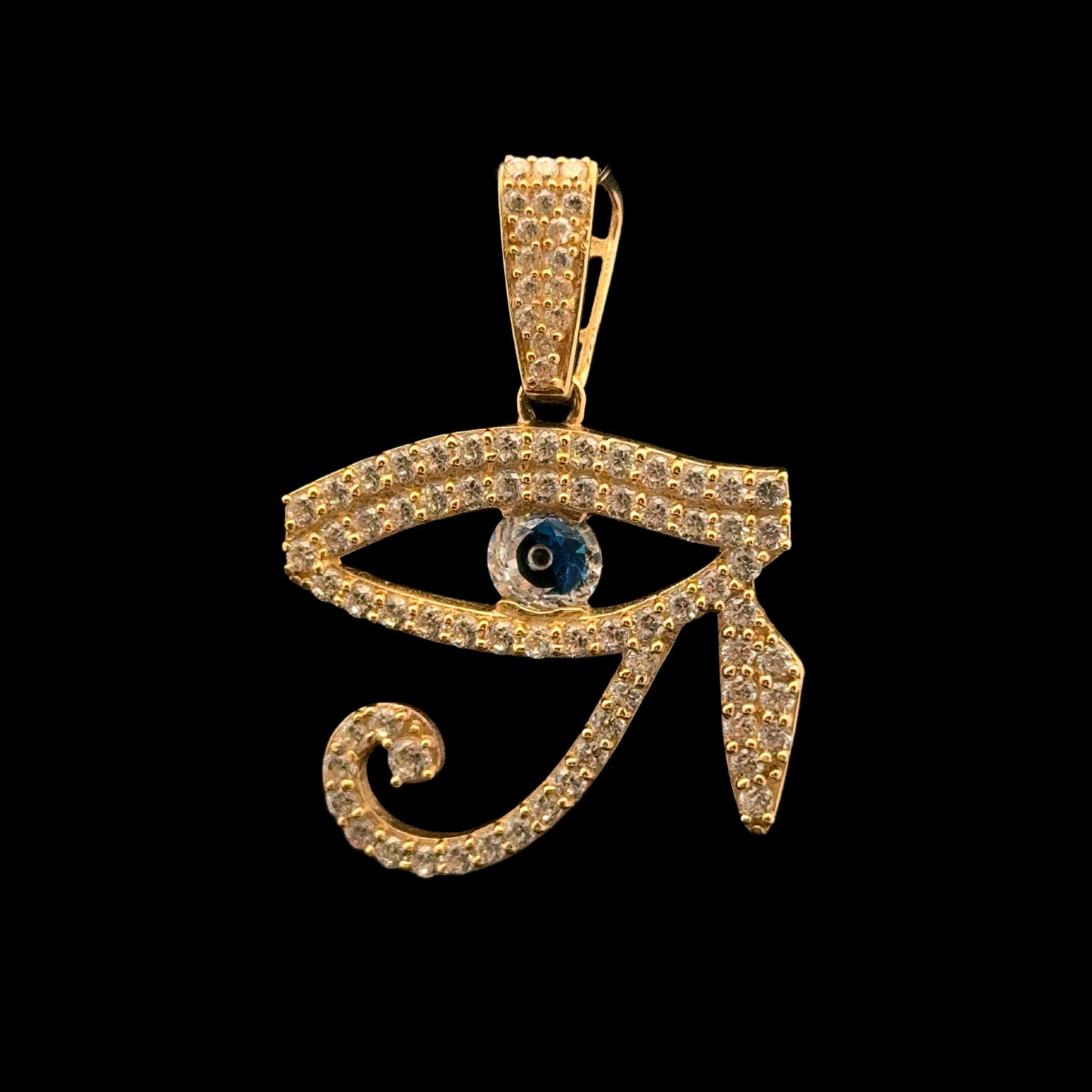 PENDANT OJO TURCO CZ 4.7GR 14K