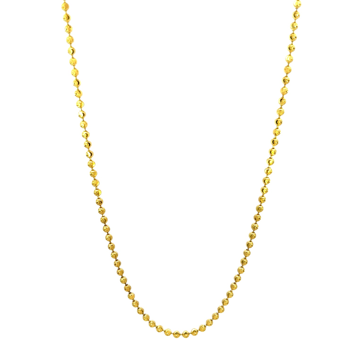 Yellow Gold Tennis Chain 11.1GR 2.4MM 14K 22"