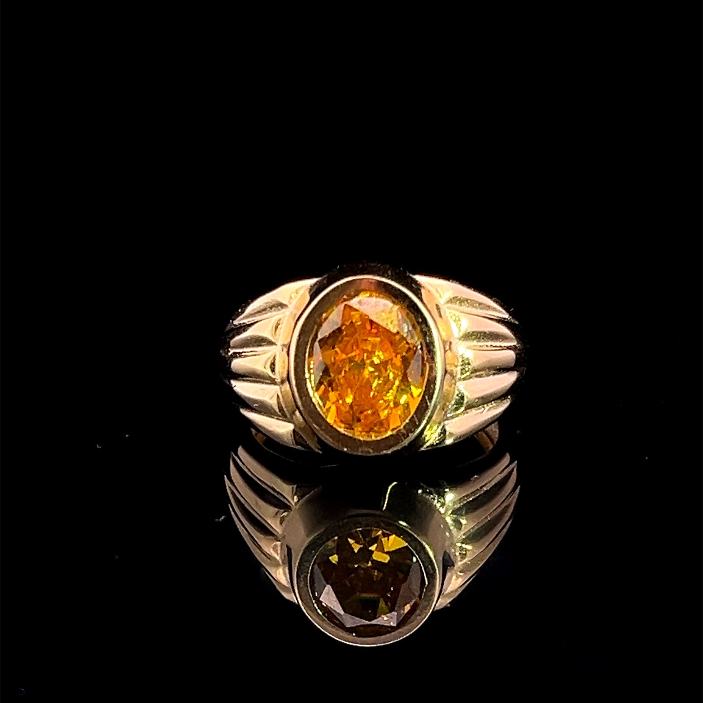 ANILLO REDONDO AMARILLO 6.3GR 14K 10"