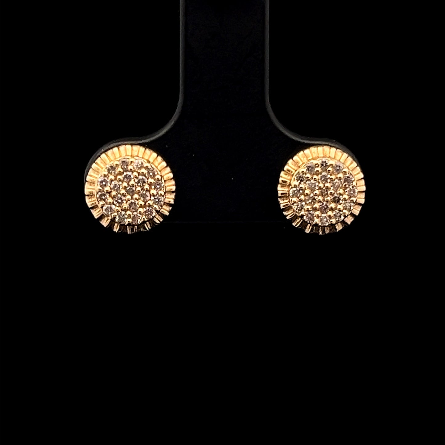 ARETES FLOR SMALL 0.50CT 1.4GR 10K 0.5CM