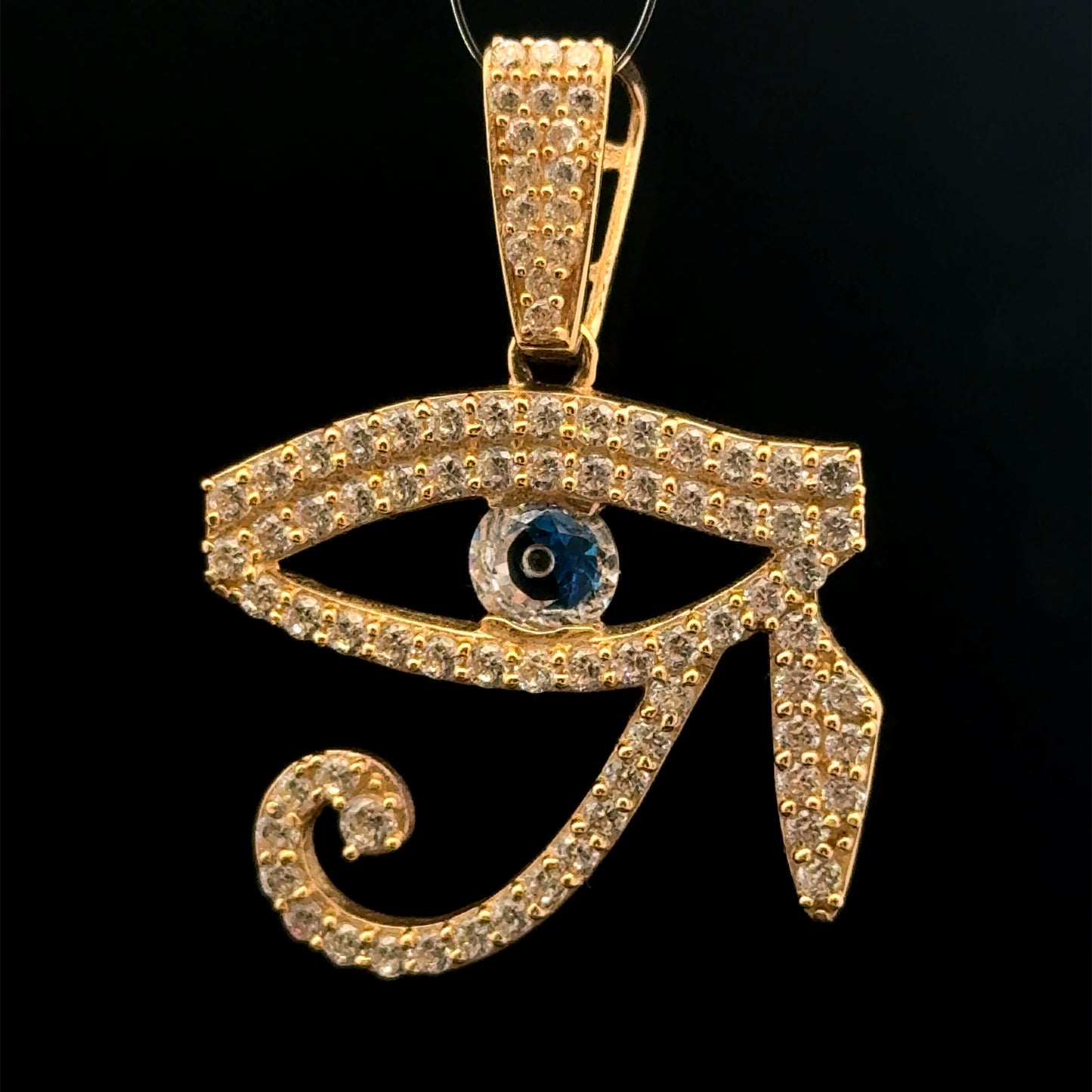 PENDANT OJO TURCO CZ 4.7GR 14K