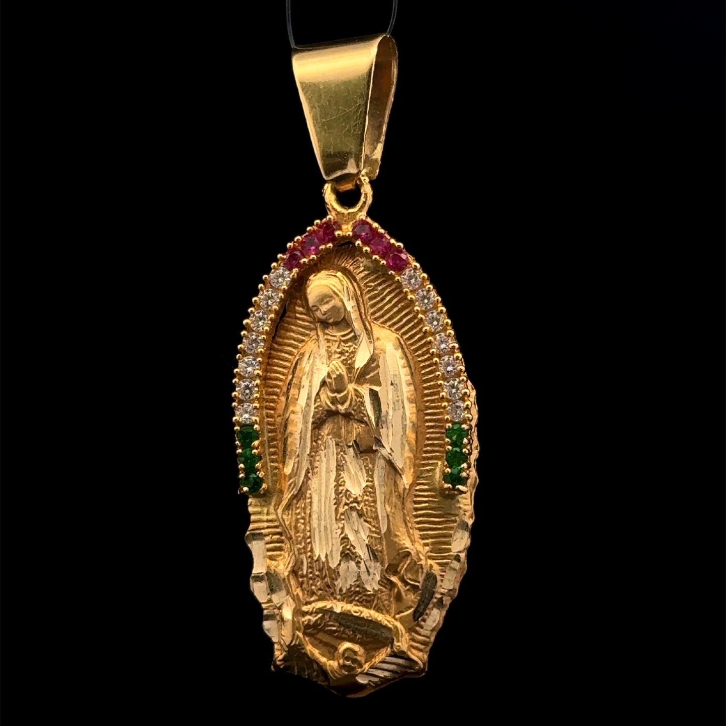 PENDANT VIRGEN GUADALUPE CZ 11.2GR 14K