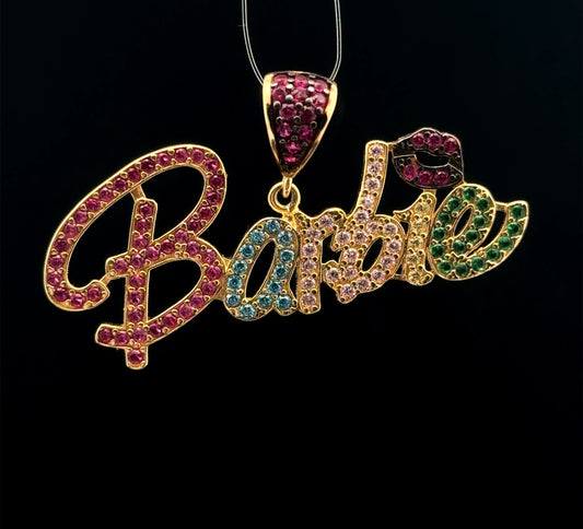 PENDANT BARBIE CZ 4.1GR 14K 1CM