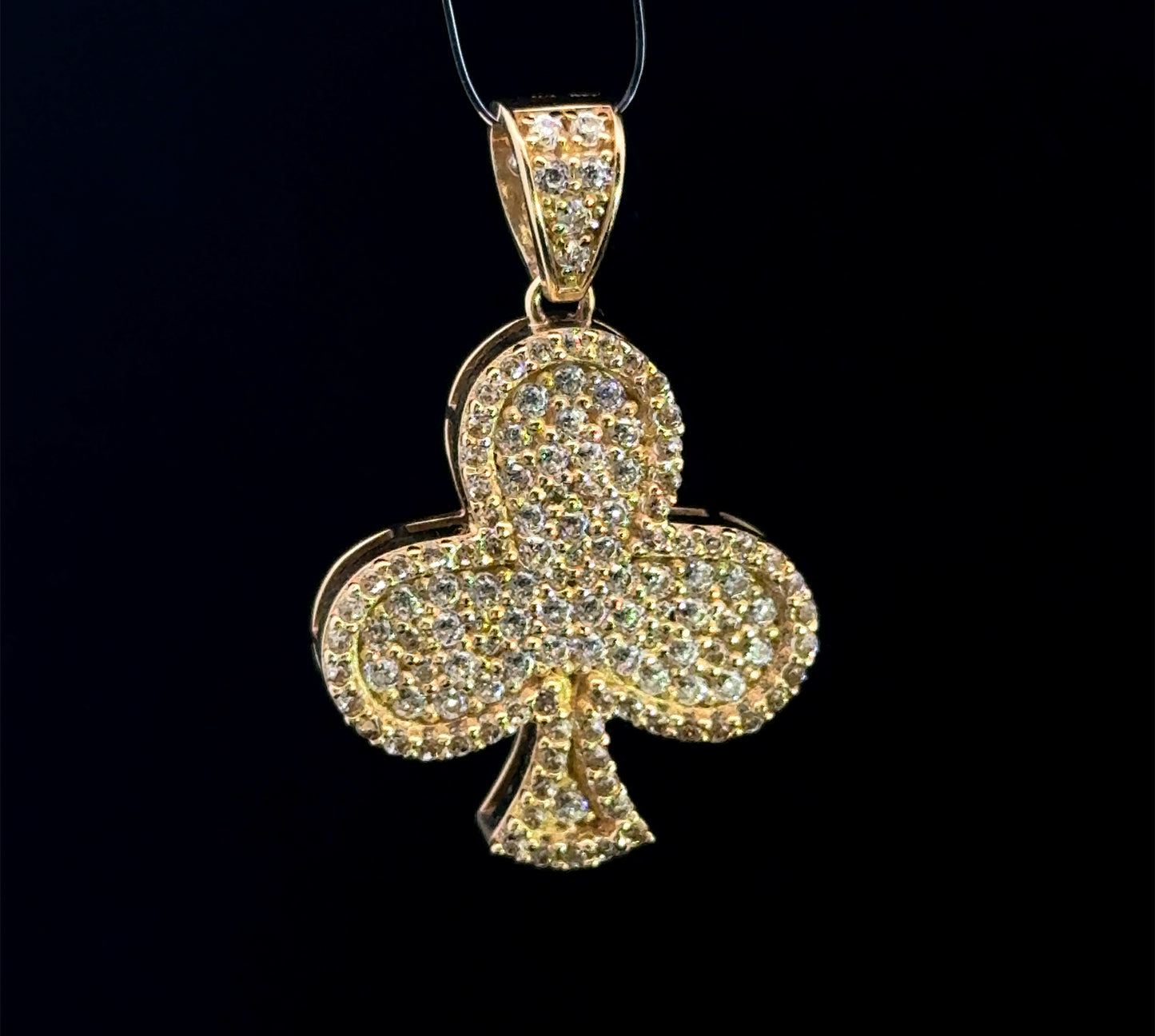 PENDANT TREBOL CZ 4.4GR 14K