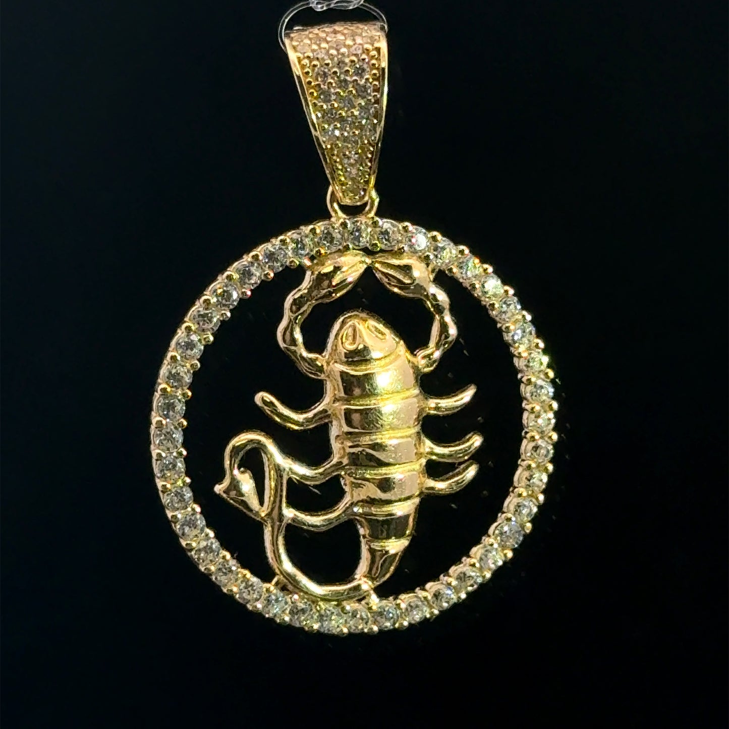 PENDANT SIGNO ZODIACO ESCORPIO CZ 4.9GR 14K