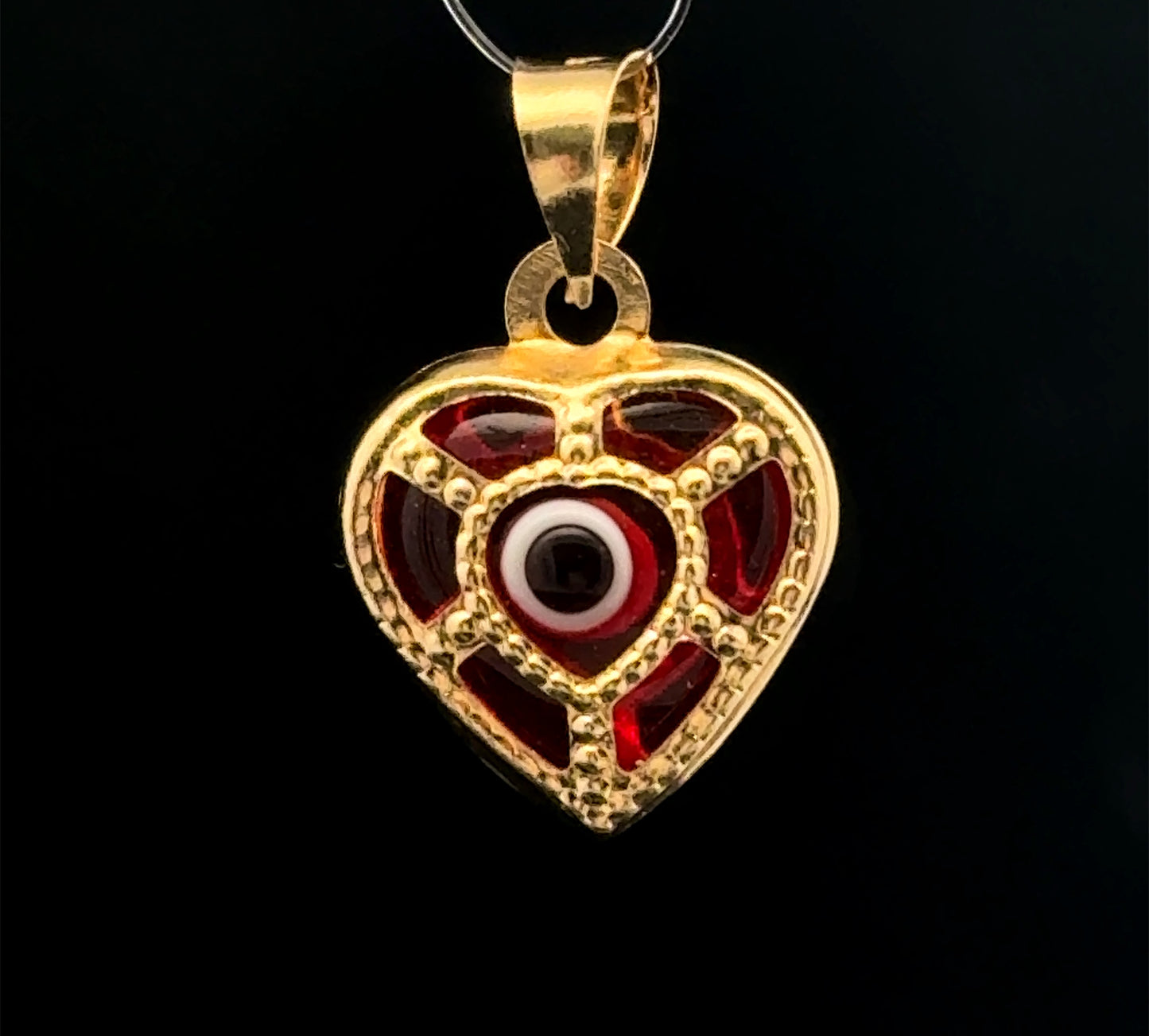 Yellow Gold Turco Heart Pendant 1.1GR 14K