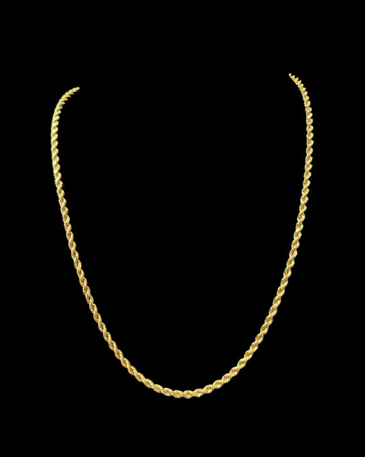 CADENA ROPE HOLLOW 6.3GR 3MM 14K 22"