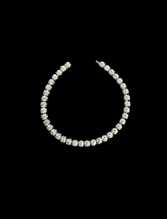 925 SILVER MOISSANITE TENNIS BRACELET (16.9GR 5MM 18.51CTW 8")