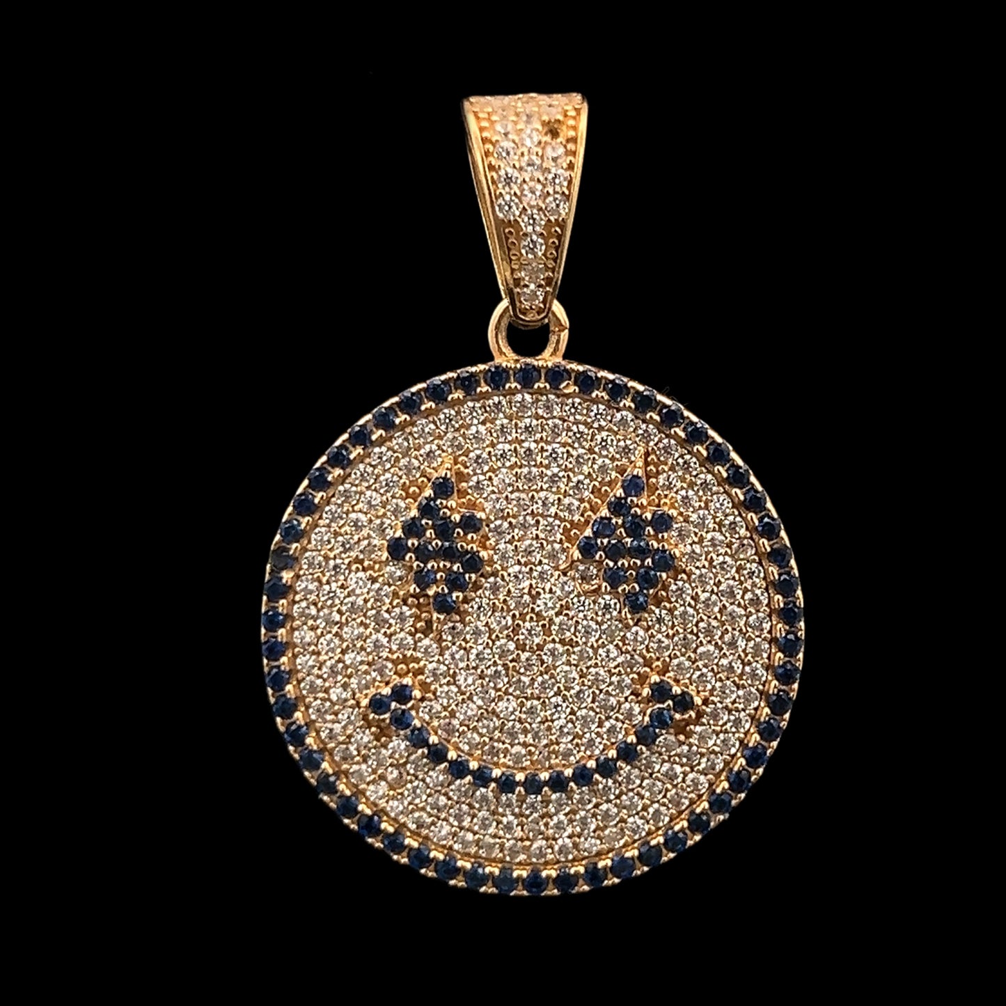 PENDANT CARITA FELIZ CZ 5.3GR 14K