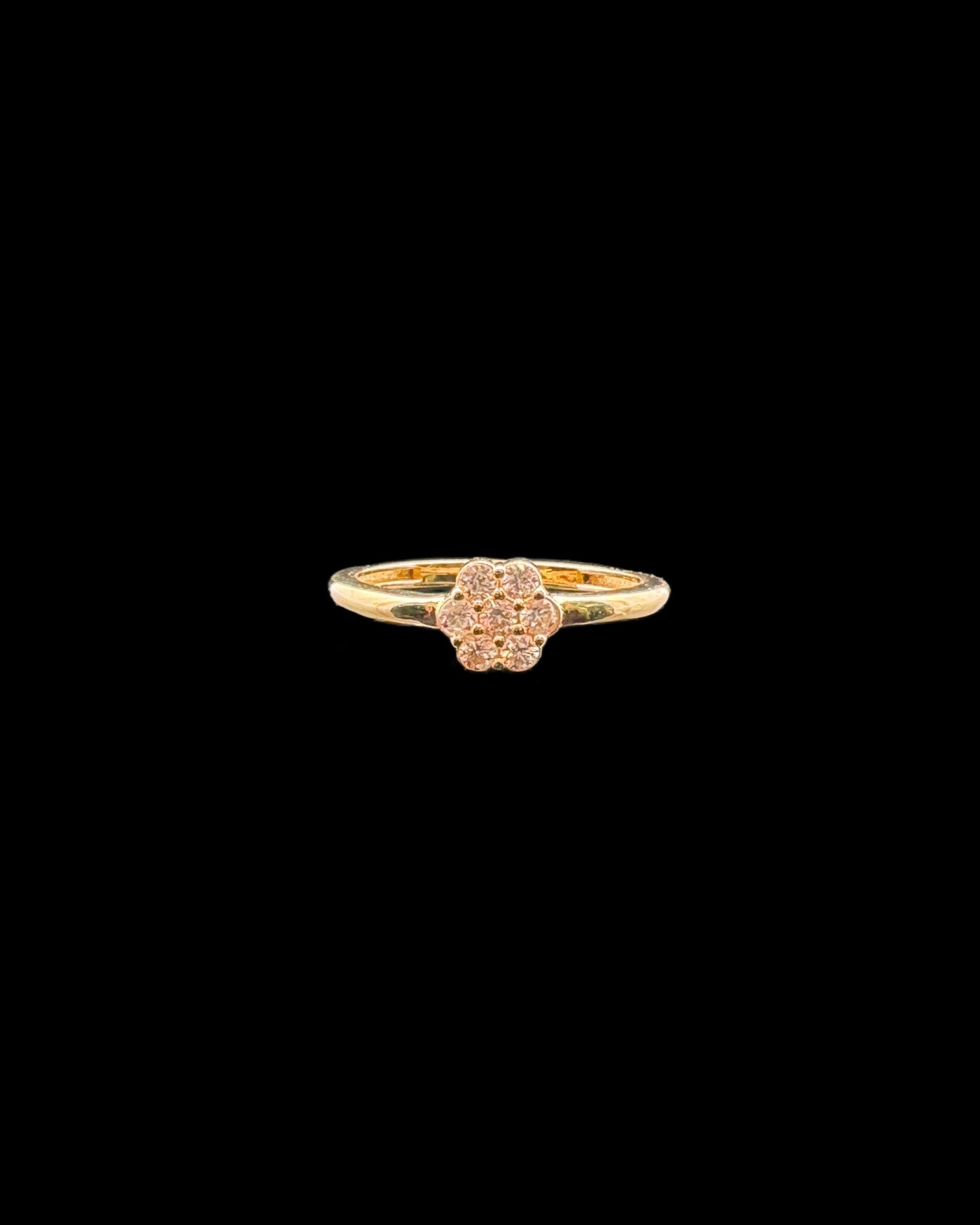 ANILLO FLOR CZ 1.7GR 14K 7"
