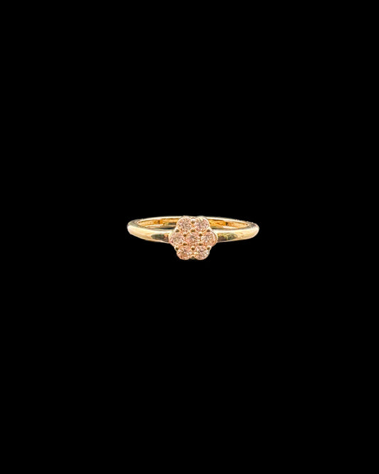 ANILLO FLOR CZ 1.7GR 14K 7"