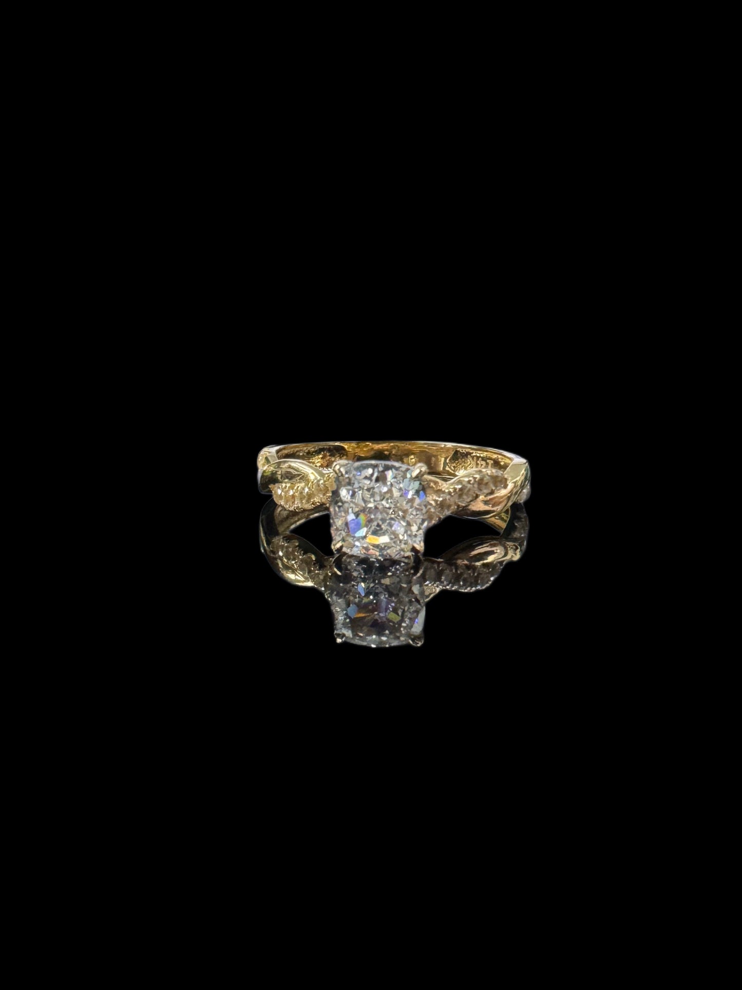 ANILLO DE COMPROMISO CZ 2.4GR 14K 7.5"