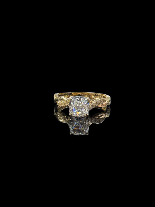 ANILLO DE COMPROMISO CZ 2.4GR 14K 7.5"