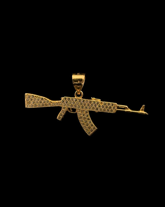 PENDANT METRALLETA CZ 4.1GR 14K