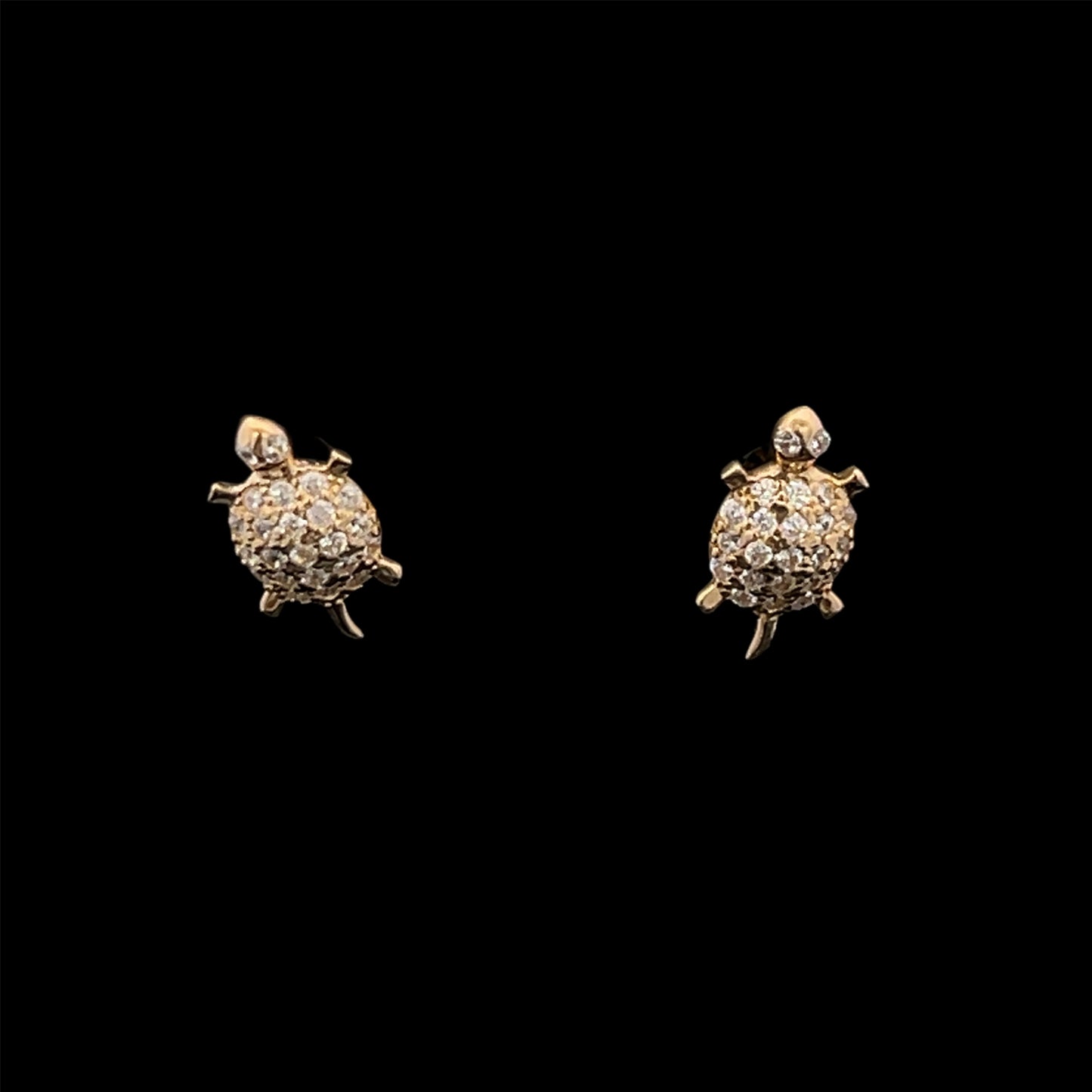 ARETES TORTUGA CZ 14K