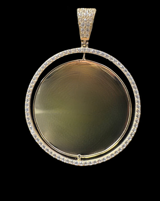 PICTURE PENDANT DOBLE CZ 6.6GR 14K