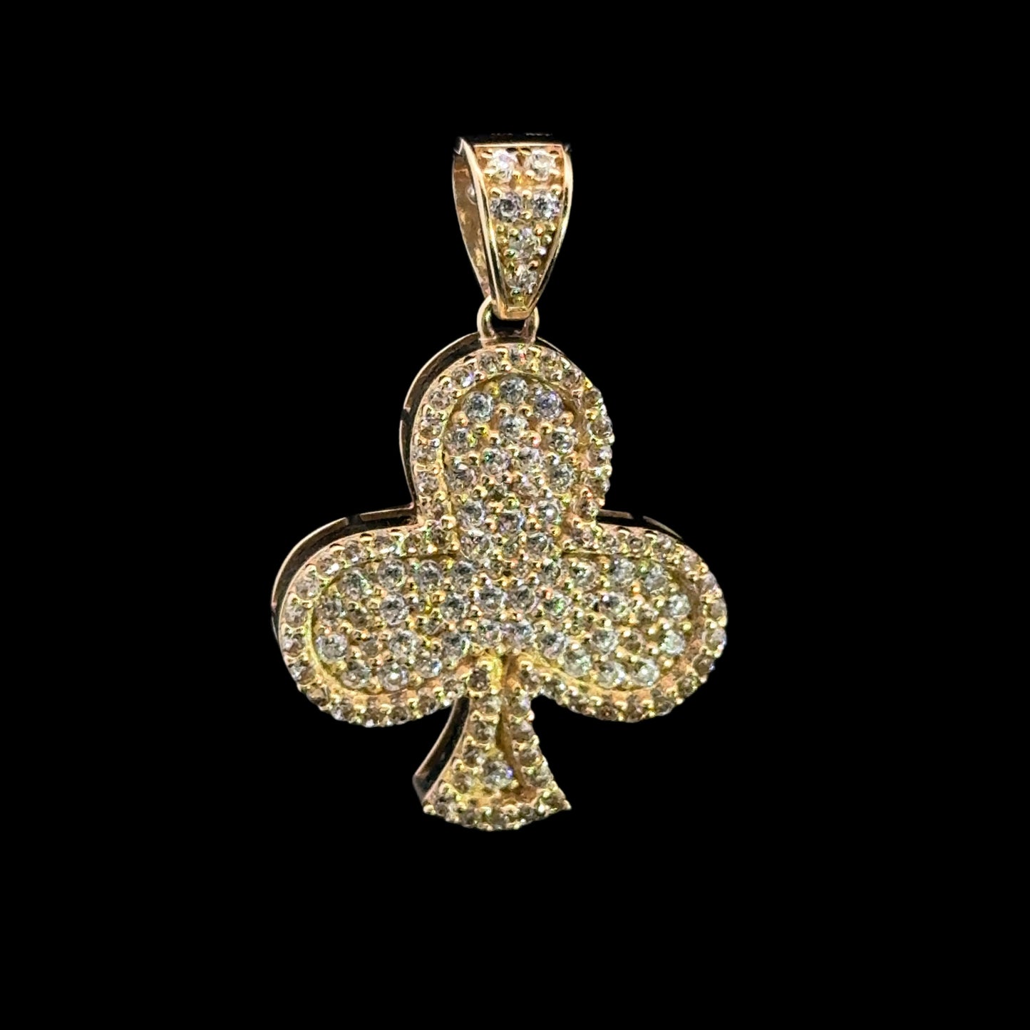 PENDANT TREBOL CZ 4.4GR 14K