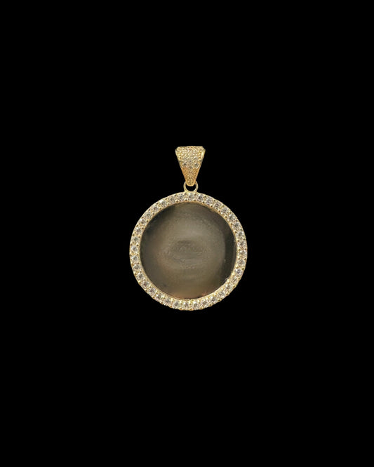 14K PICTURE PENDANT CZ (3GR)