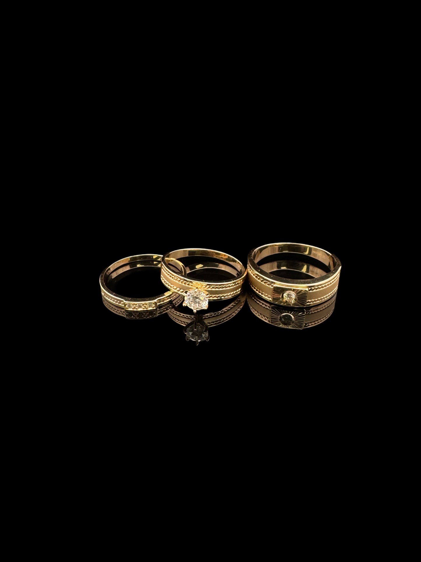 14K GOLD ENGAGEMENT MOISSANITE RING (8.6GR W9" M10")