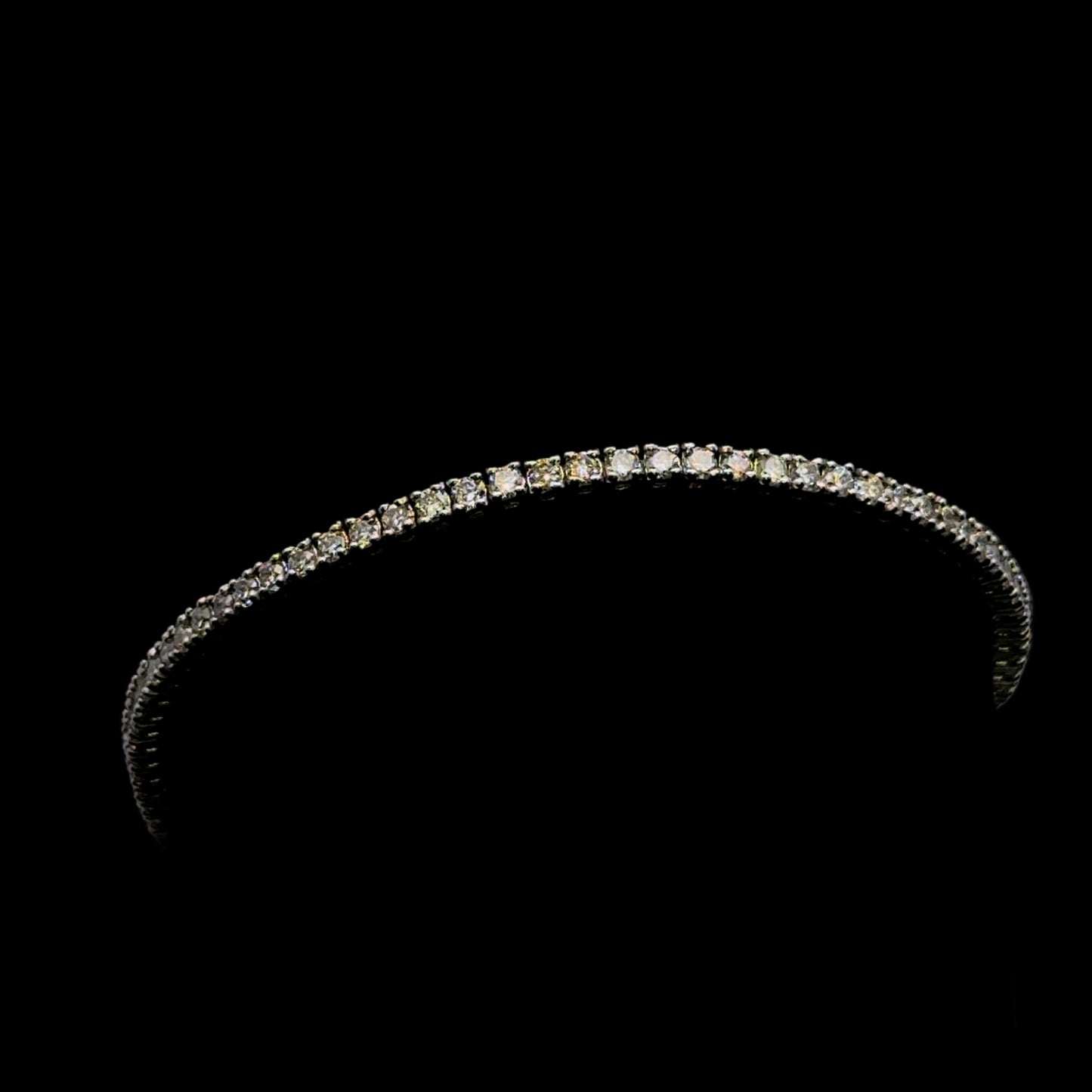 White Gold Tennis Bracelet 2.6CT 7.7GR 2.4MM 14K 7"