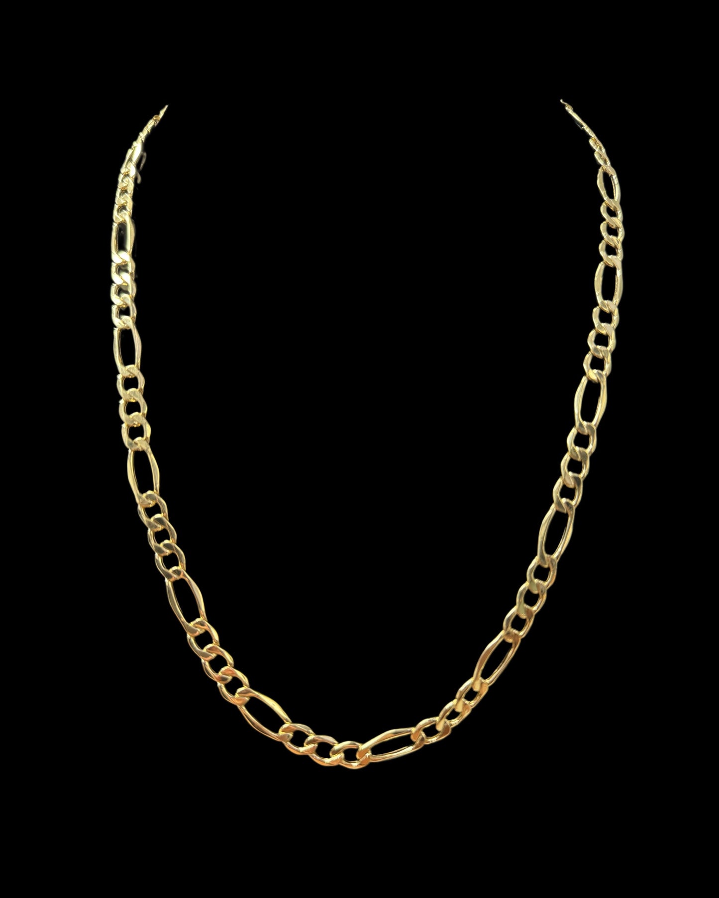 CADENA FIGARO HOLLOW 11.3GR 6.4MM 14K 20"