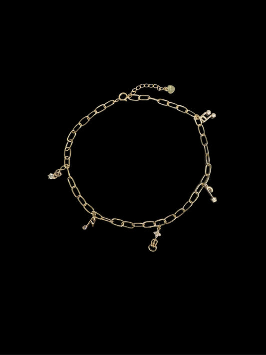 14K GOLD ANKLE BRACELET (4.7GR 10")