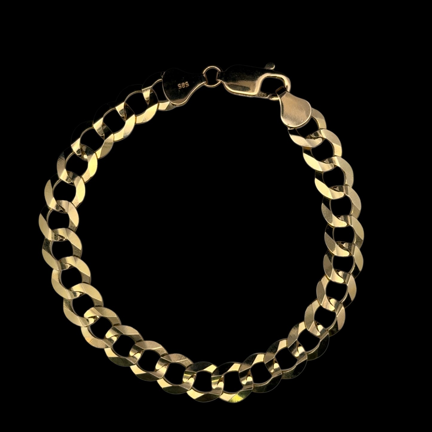 BRACELET CUBANA CLASICA 13.4GR 8.5MM 14K 8"