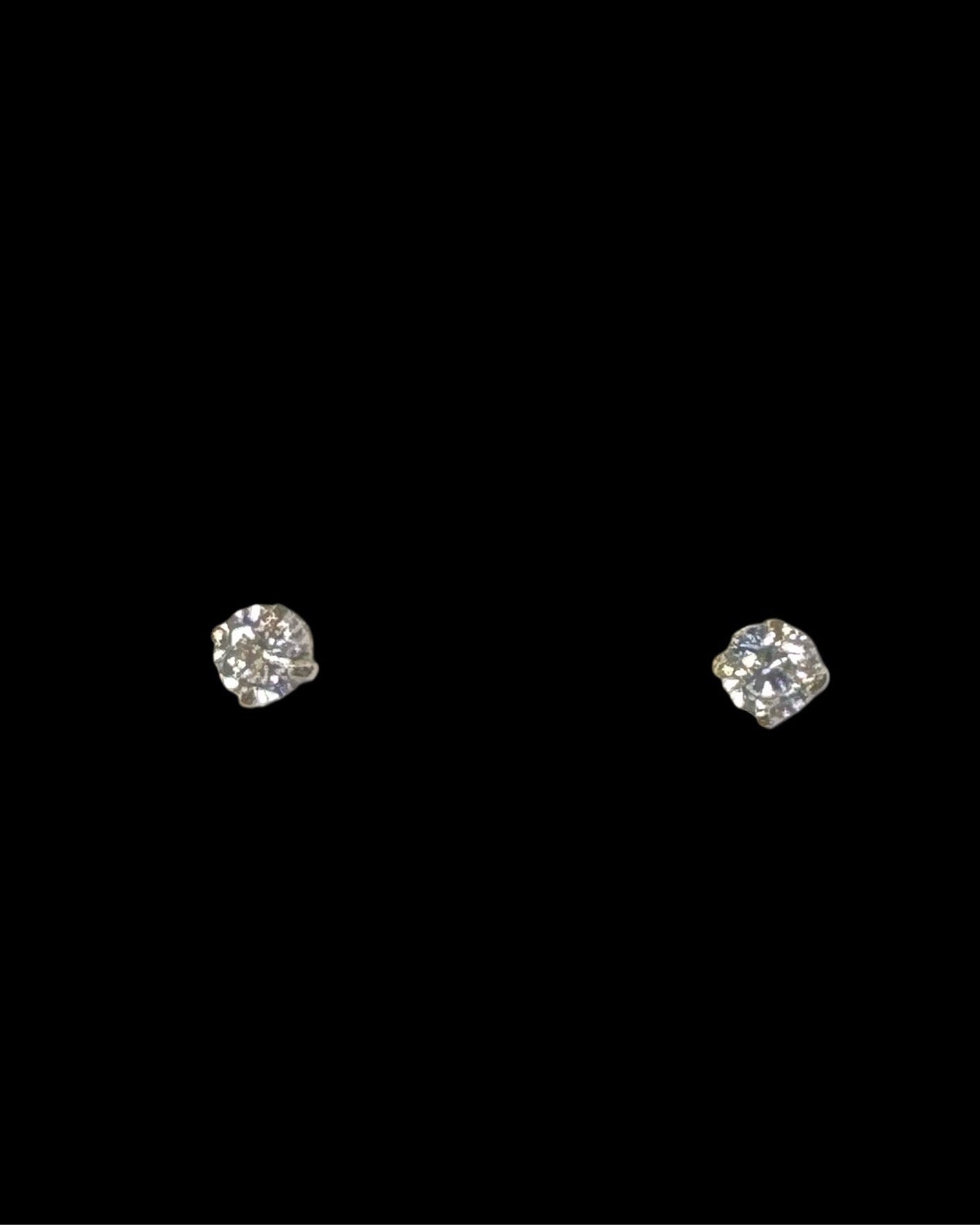 ARETES 14K GOLD ZIRCONIA SMALL