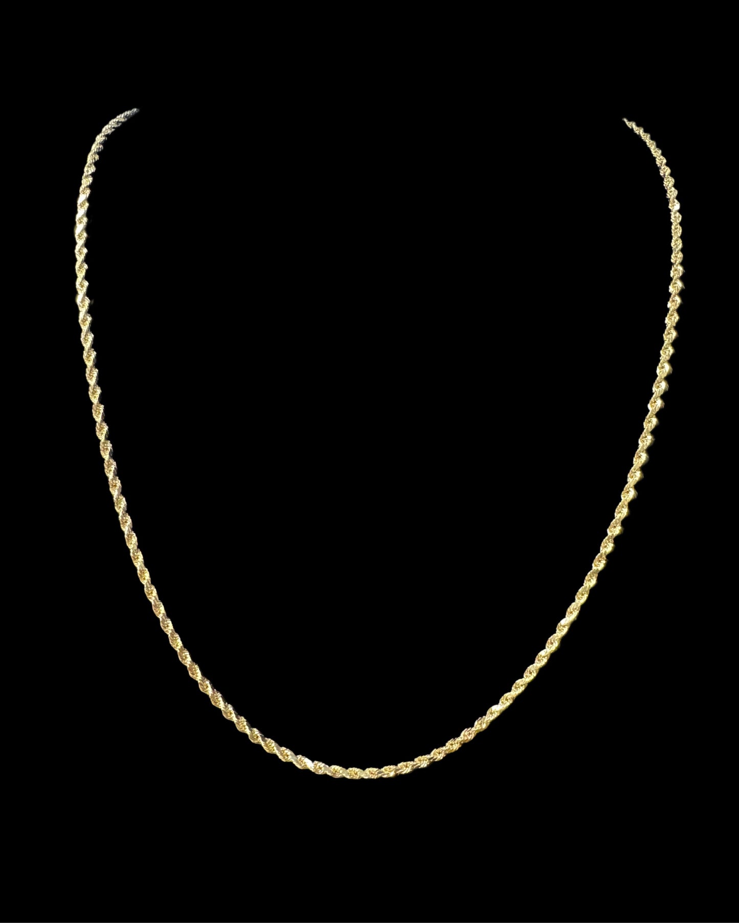 CADENA ROPE HOLLOW 2.5GR 1.5MM 14K 22"