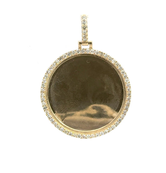 Yellow Gold Picture Pendant 1.76CT 12GR 14K