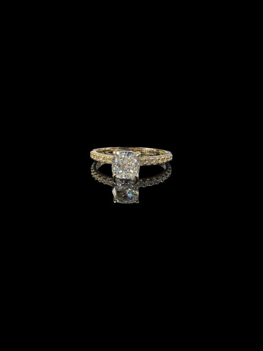 ANILLO DE COMPROMISO CZ 1.9GR 14K 7.5"
