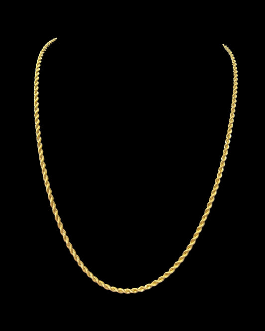 CADENA ROPE HOLLOW 4MM 2.5MM 14K 22: