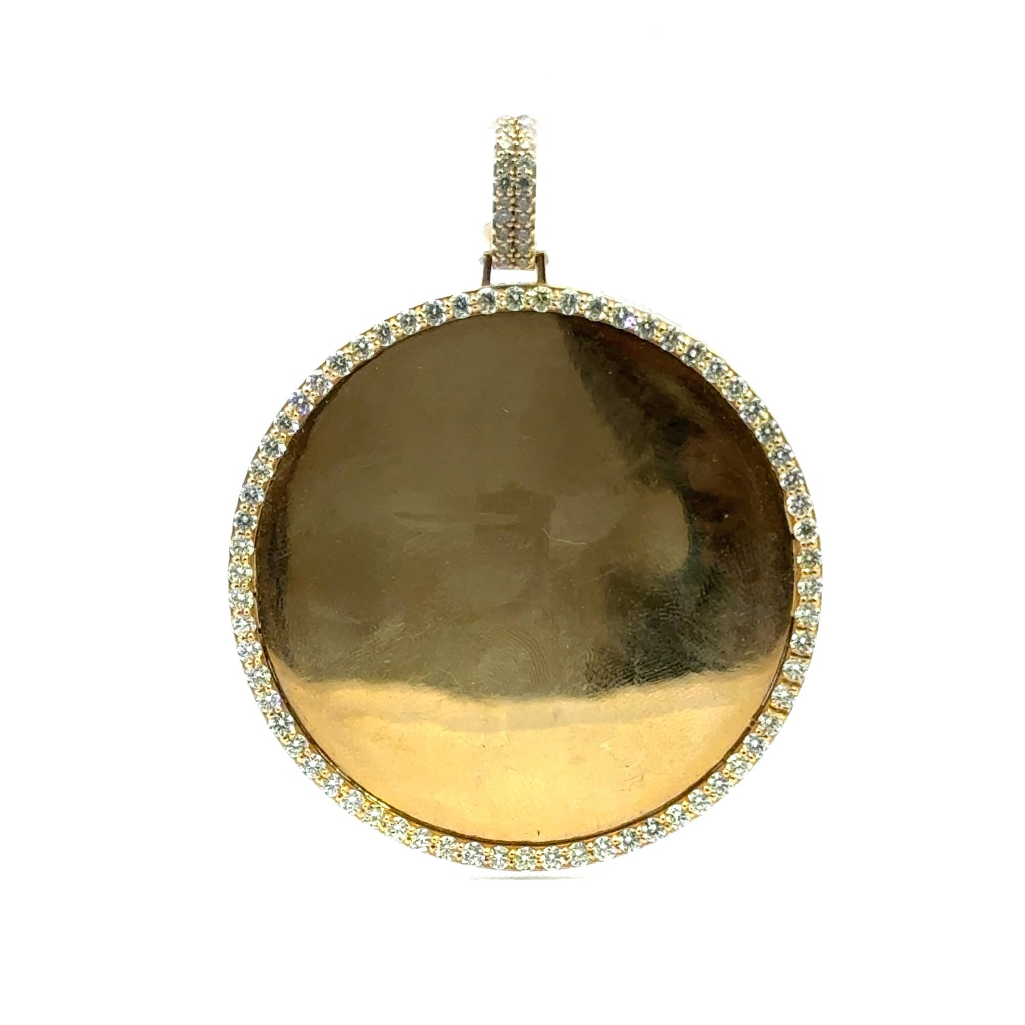 Yellow Gold Picture Pendant 3.64CT 17.7GR 14K