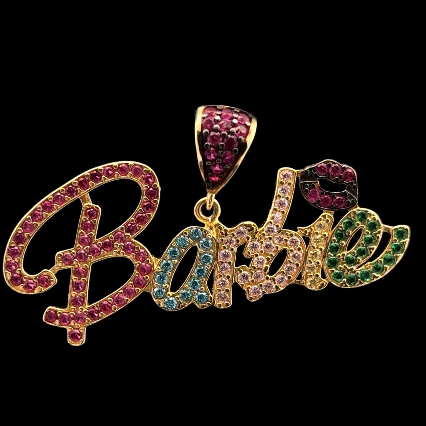 PENDANT BARBIE CZ 4.1GR 14K 1CM