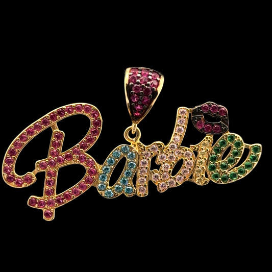 PENDANT BARBIE CZ 4.1GR 14K 1CM