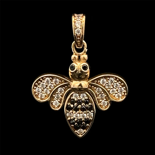 PENDANT ABEJA CZ 1.6GR 14K