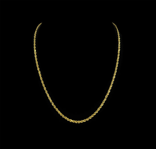 14K GOLD ROPE HOLLOW CHAIN (3.1GR 2.5MM 18")