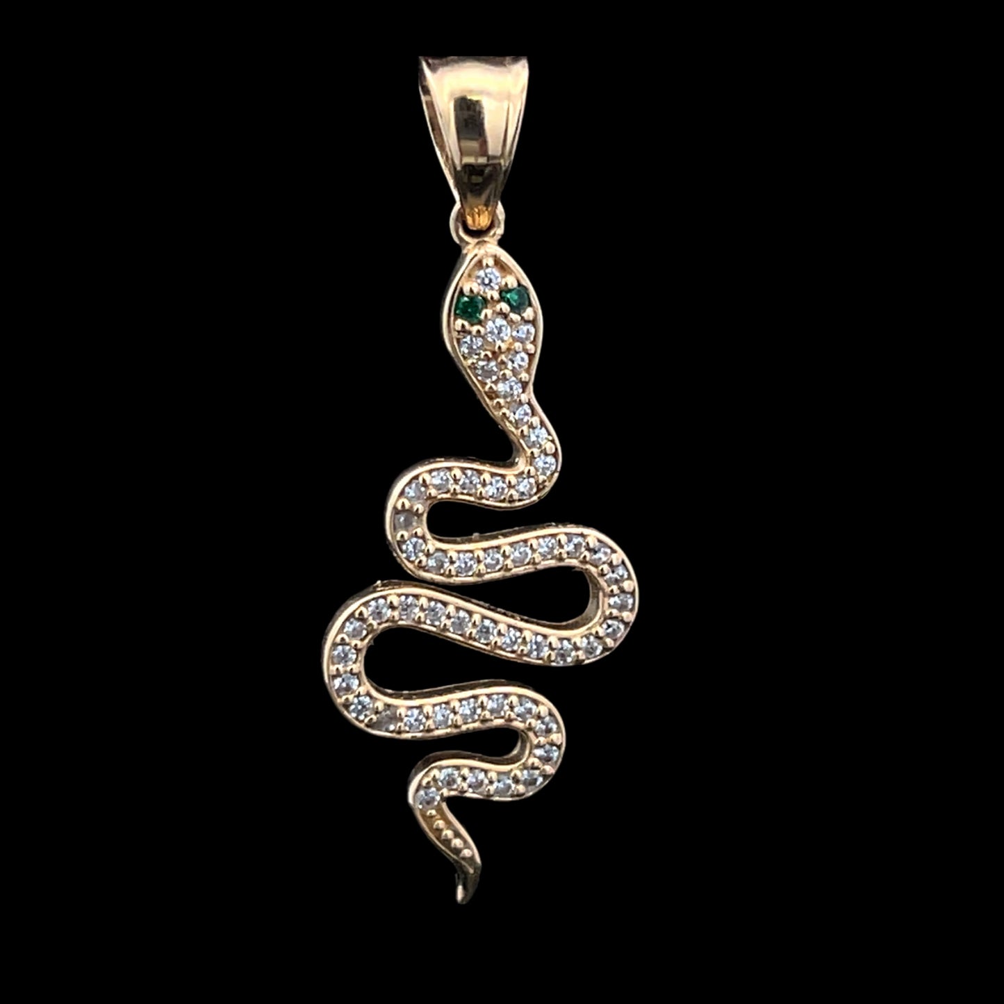 PENDANT SERPIENTE CZ 1.4GR 14K