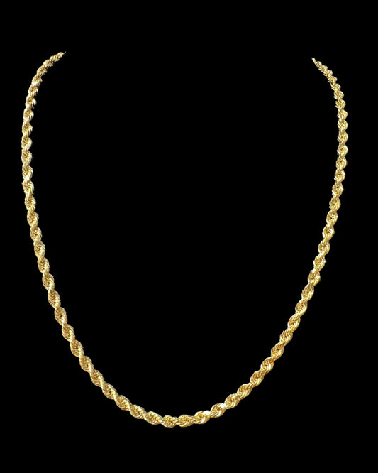 CADENA ROPE HOLLOW 6.4GR 3.8MM 14K 20"