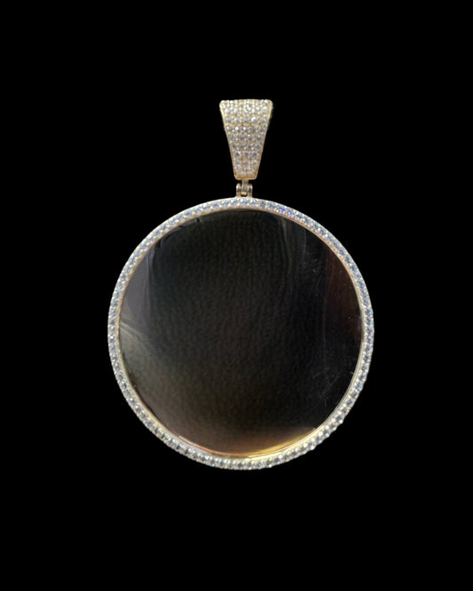 PICTURE PENDANT CZ 10.7GR 14K