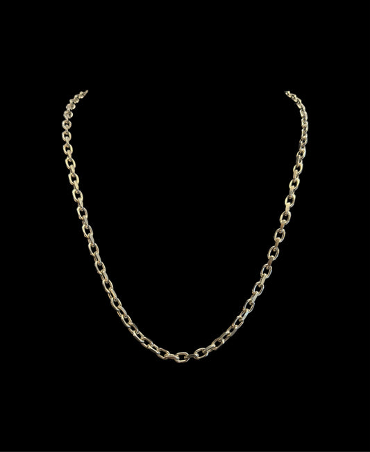 925 SILVER WHITE GOLD HM CHAIN (33.3GR 4.6MM 22")