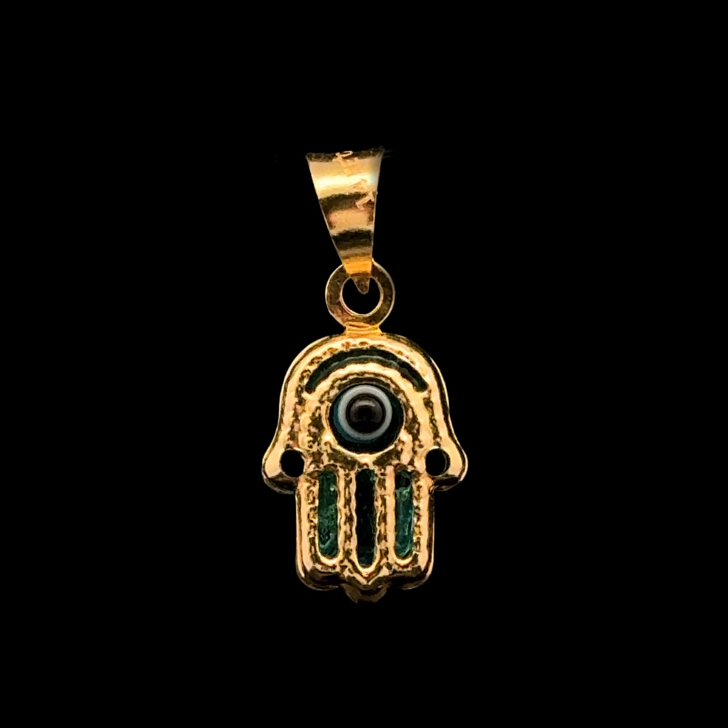 Turkish Hamsa Pendant 1GR 14K