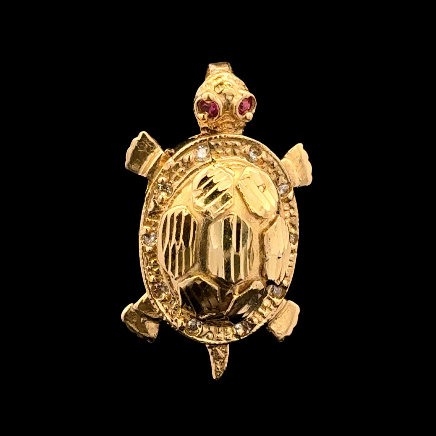 PENDANT TORTUGA CZ 4.8GR 14K