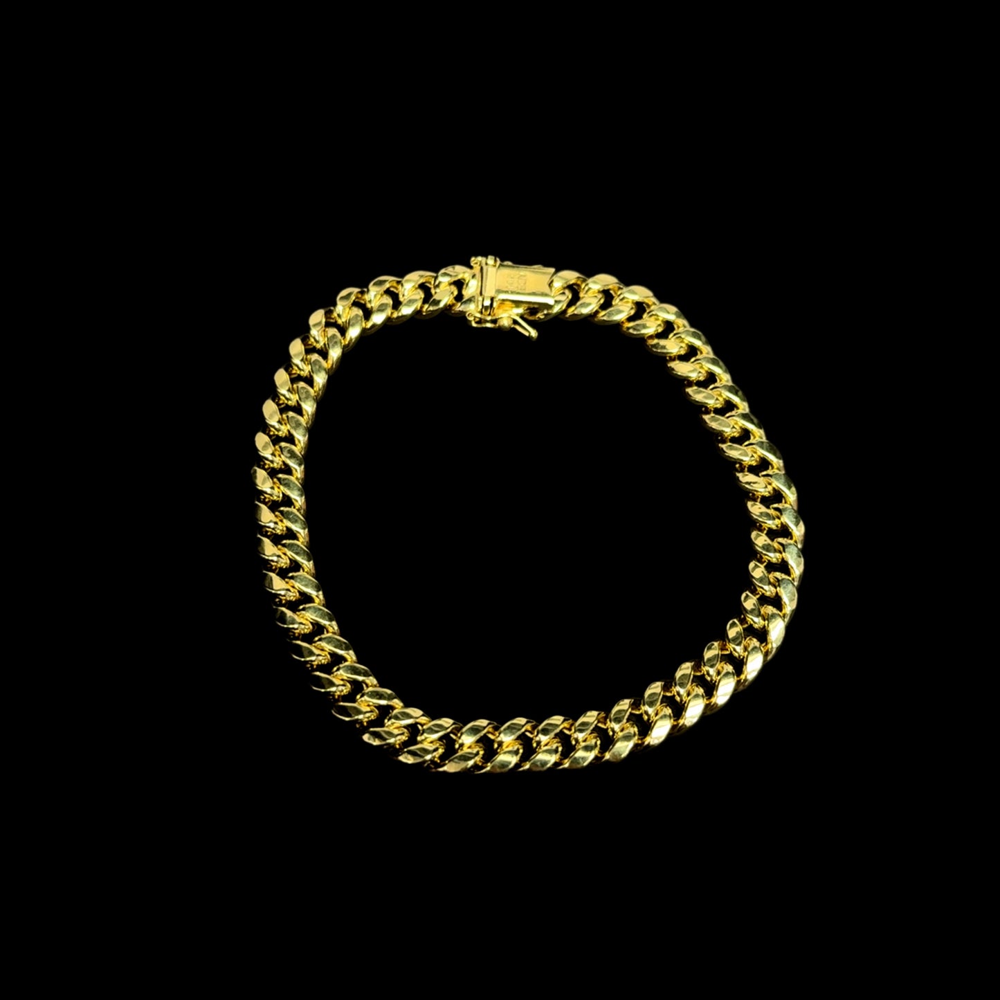 BRACELET MIAMI CUBAN HALLOW 15.8GR 7.6MM 14K 8.5"