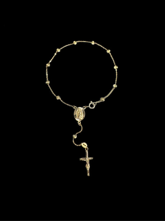 14K GOLD BRACELET ROSARIO (2.4GR 7")